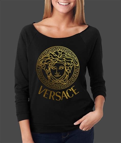 orange versace t shirt|Versace long sleeve t shirts.